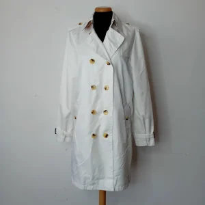 Burberry white trench