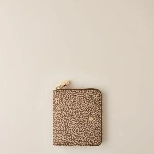 Borbonese Portafoglio Classica Small Zip Around Noce