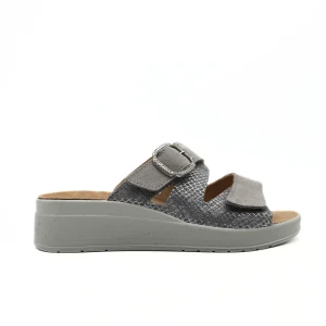 GRÜNLAND CIABATTA DIDA CE0464 STRAPPO GRIGIO