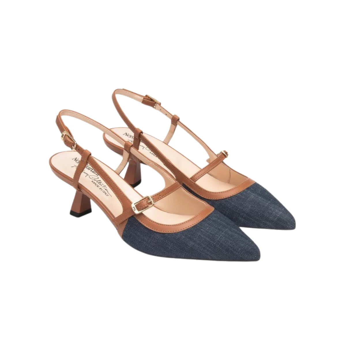 NERO GIARDINI SLINGBACK E615470D 214 BLU - immagine 3